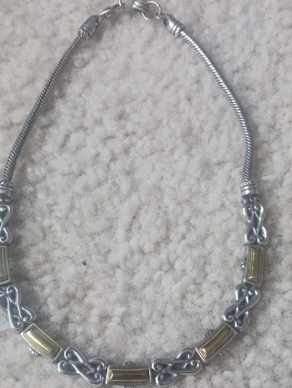 Two-Tone Silver and Gold Women’s Necklace